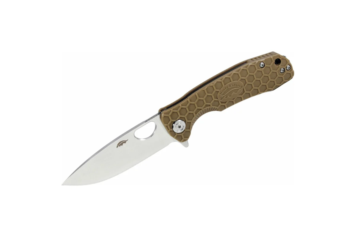 Нож складной Honey Badger Flipper D2 M НВ1015 (песочной рукоятью)