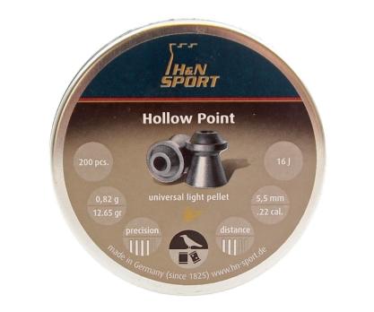 Пули H&N Hollow Point 5,5 мм, 0,82 г (200 штук)