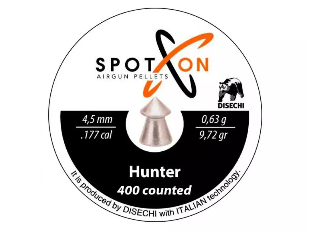 Пули Spoton Hunter 4,5 мм 0,63г 400 штук