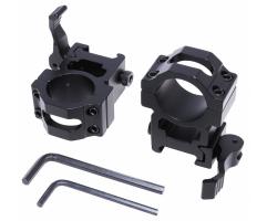 Кольца 25,4 мм Remington RMKC13, быстросъемные на Weaver (средние, рычаг, 20 мм)