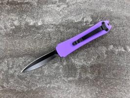 Фронтальный складной нож Microtech mini D-2 Фиолетовый, Микротек мини